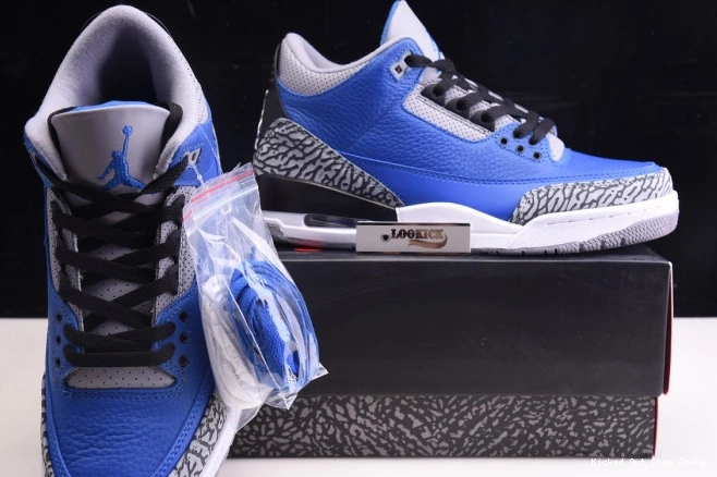 Kick Theory 400 Royal' Jordan Air Retro - 3 CT8532 'Varsity 0822